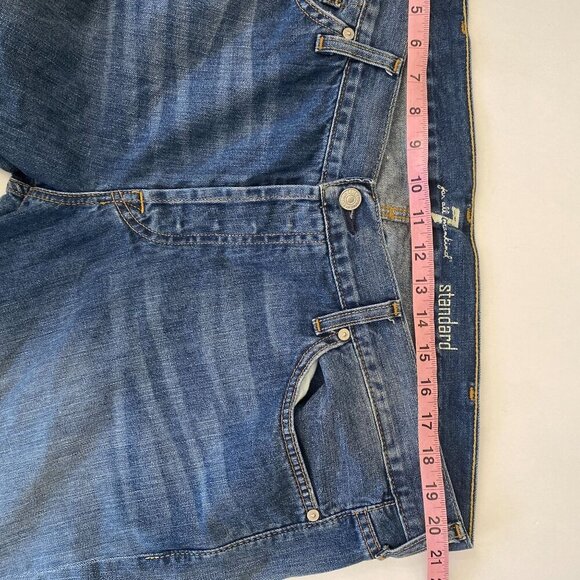 7 For All Mankind || 7FAM The Standard Straight Leg Jeans Blue 40 - Picture 6 of 8